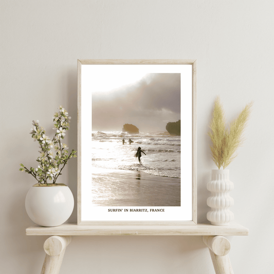 Surfin' in Biarritz, France